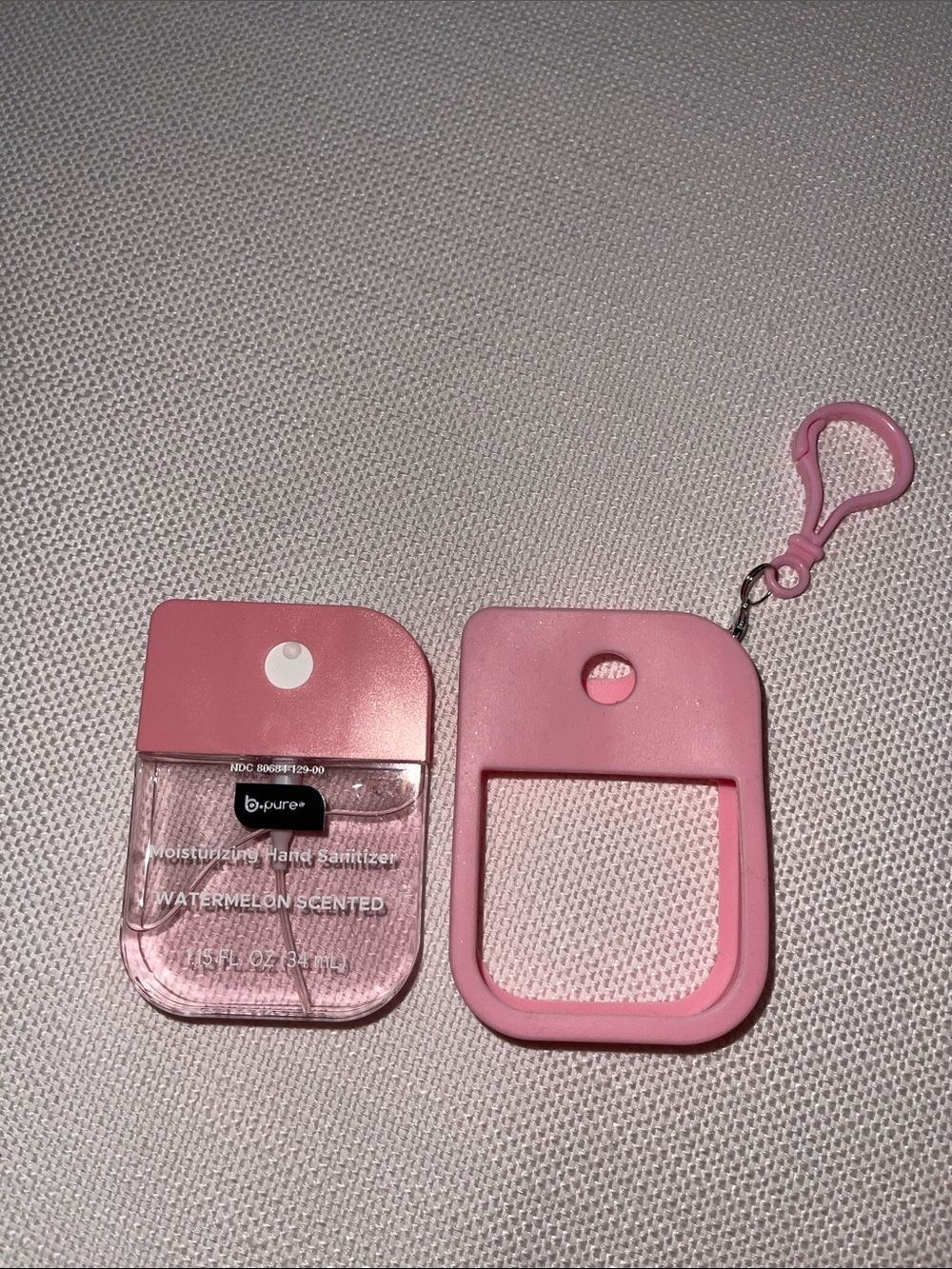 Moisturizing Watermelon Scented Hand Sanitizer with Pink Holder NWT - Picture 4 of 5